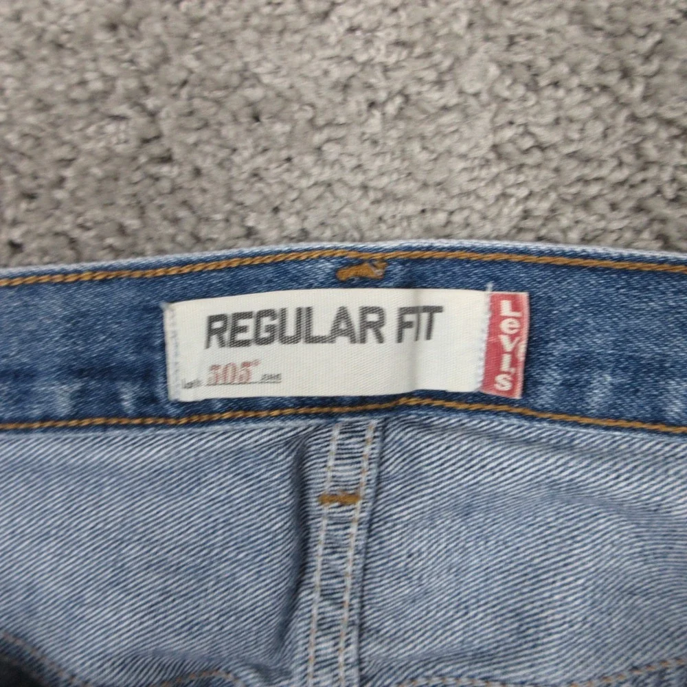 Vintage Levis Jeans Mens‎ 36x30 Blue 505 Regular Fit Faded Whisker Denim Pants